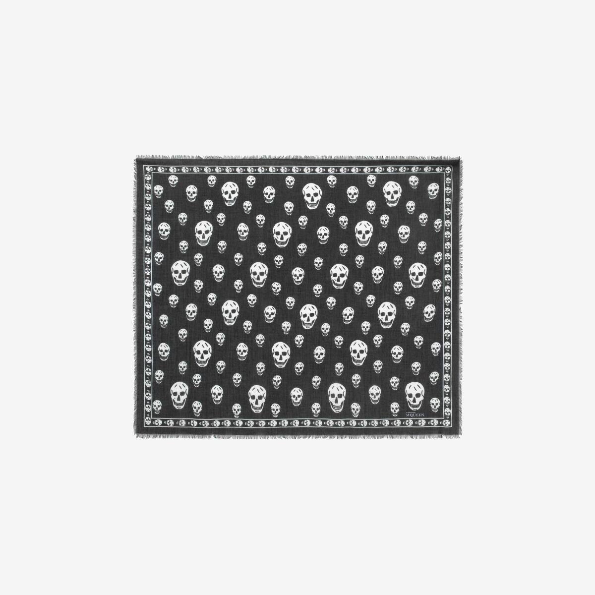 ALEXANDER MCQUEEN - Classic Silk Blend Skull Scarf - Item 1106403943Q1078